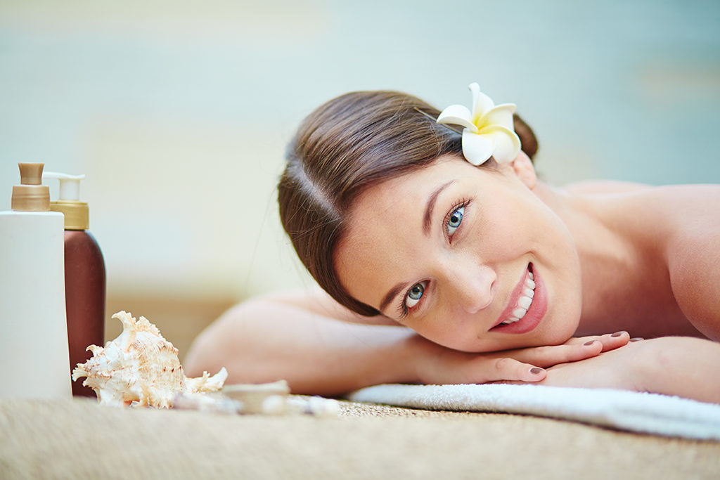 smiling woman at the salon